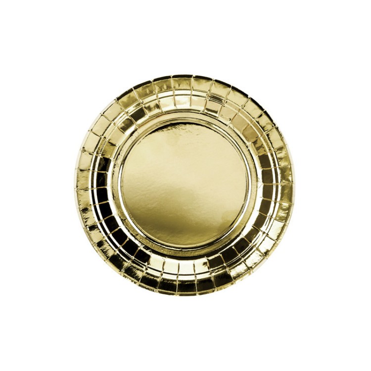 Pappersassietter Högblank Guld