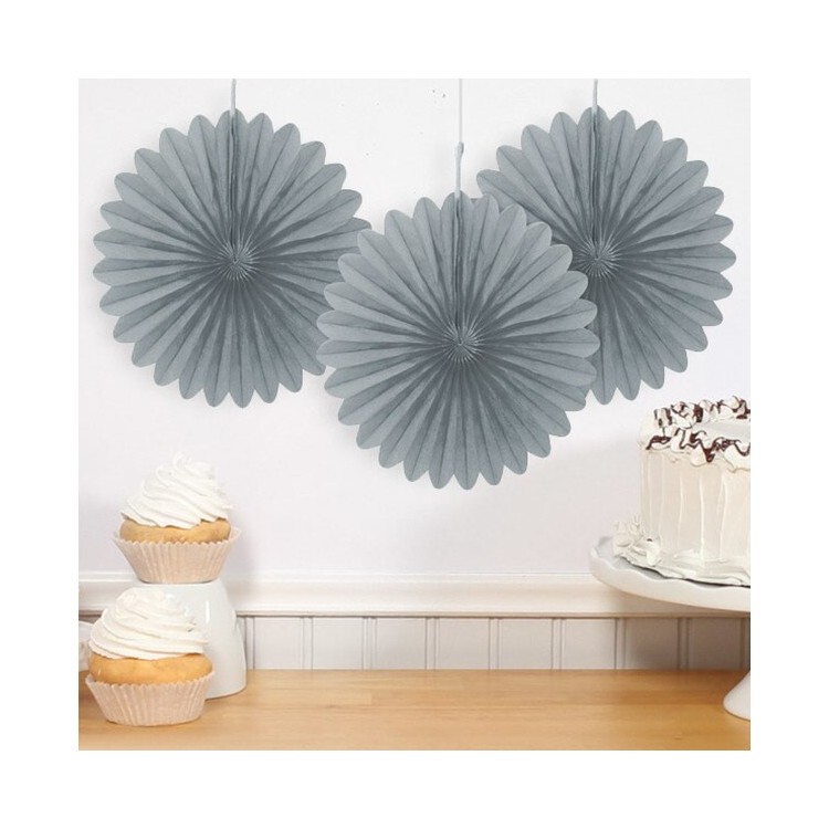 Pappersmånar Mini 3-pack Silver/Grå