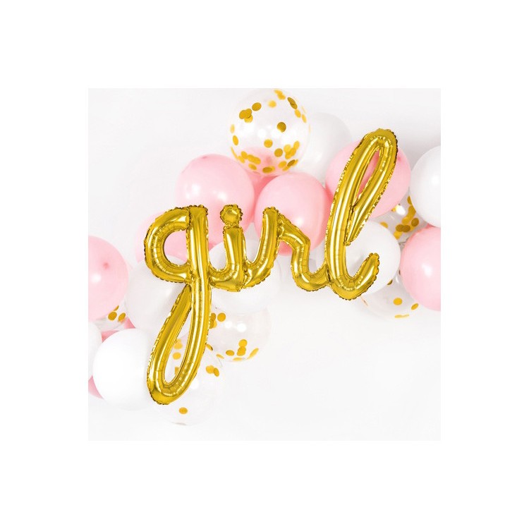 Folieballong Girl Guld bild 4