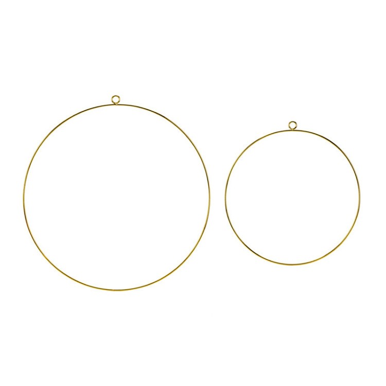 Metallring Guld 2-pack