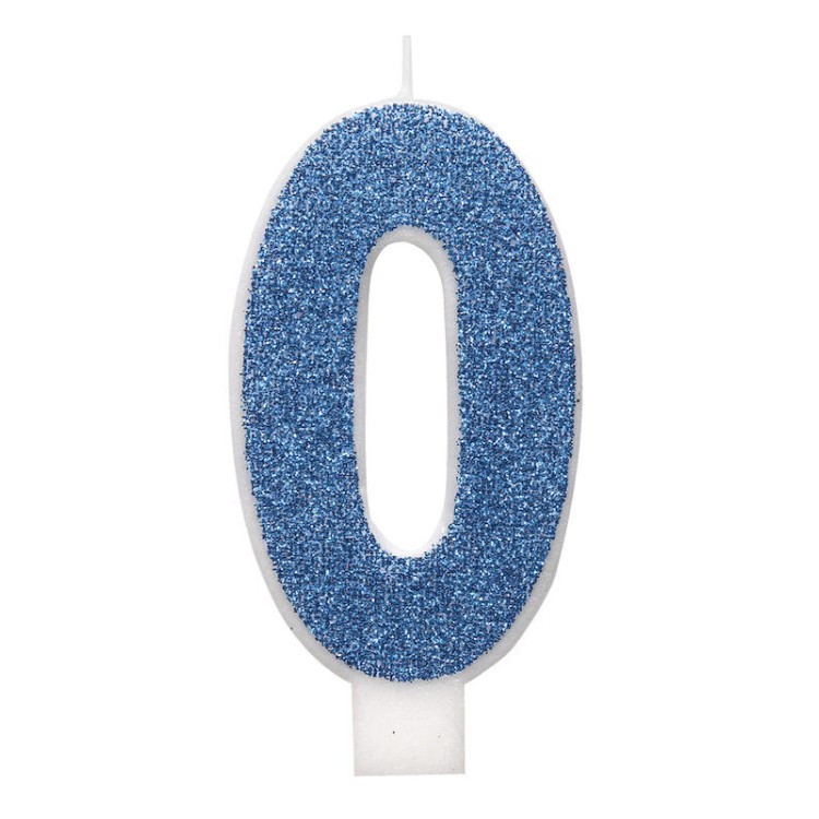 Tårtljus 0 Blå