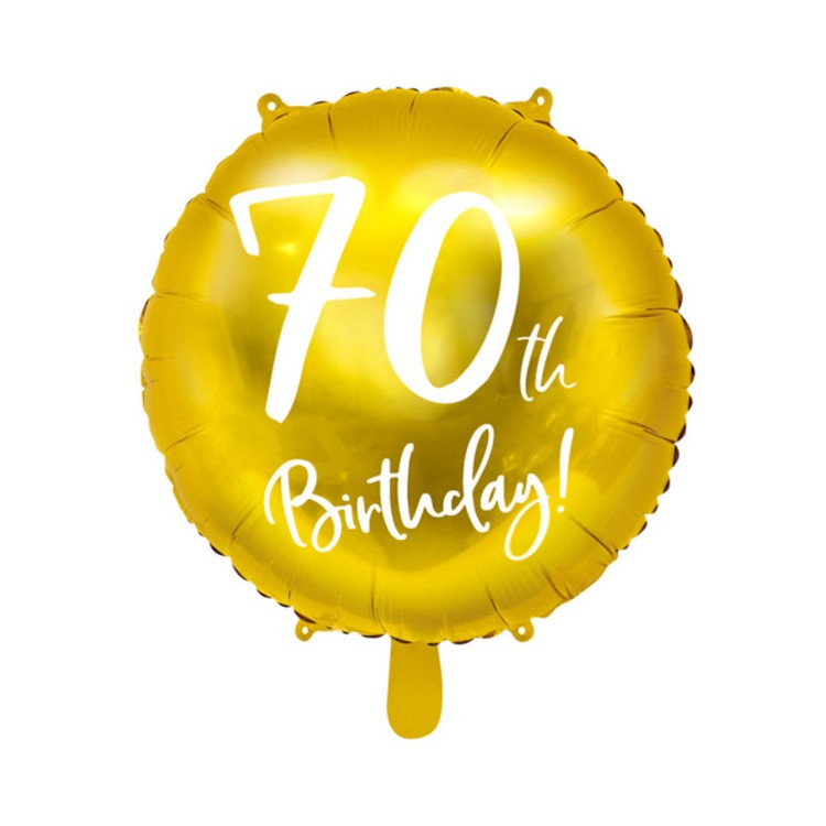Folieballong Guld 70 år bild 3