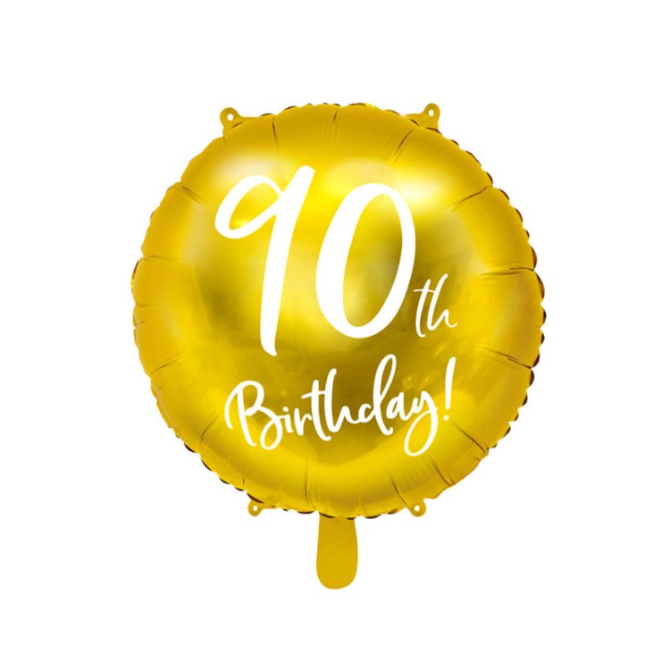 Folieballong Guld 90 år bild 2