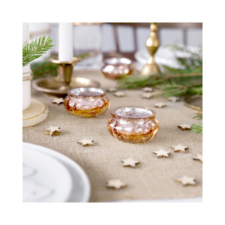 Ljuslykta Roséguld av Glas bild 2