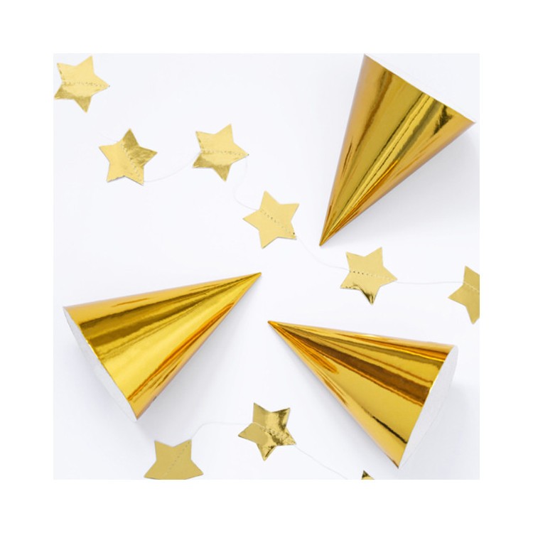 Partyhattar Guld bild 2