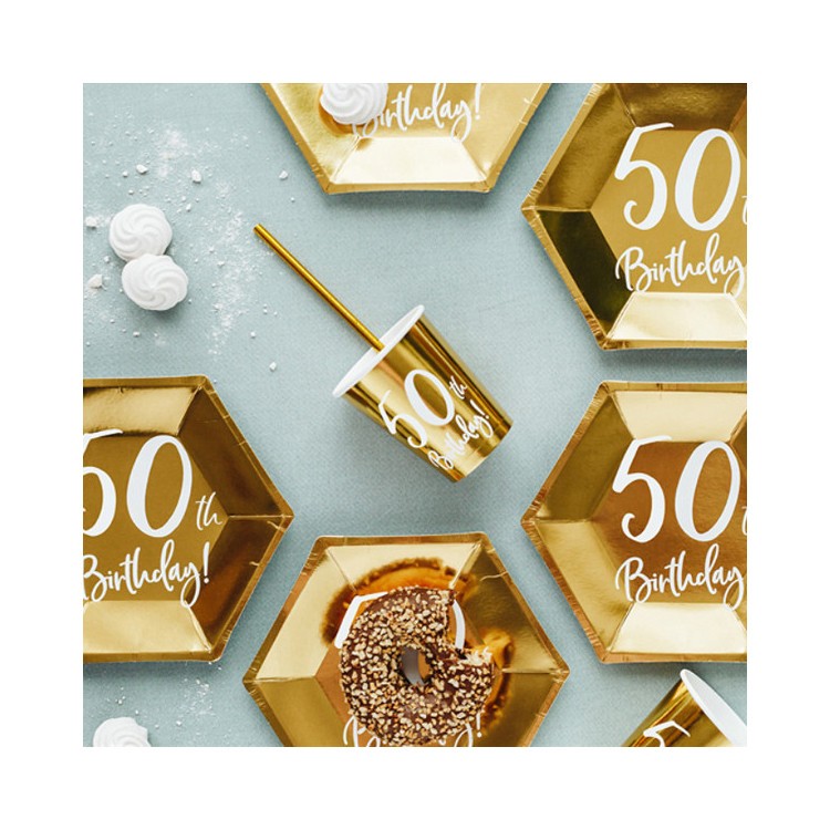 Pappersassietter 50 år Guld bild 3