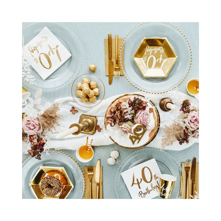 Pappersassietter 40 år Guld bild 3