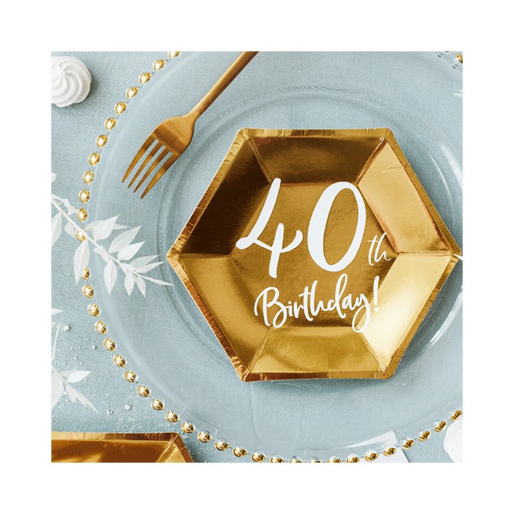 Pappersassietter 40 år Guld