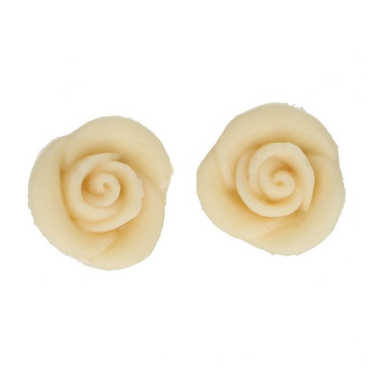 Tårtdekorationer Marsipan Vita Rosor bild 2