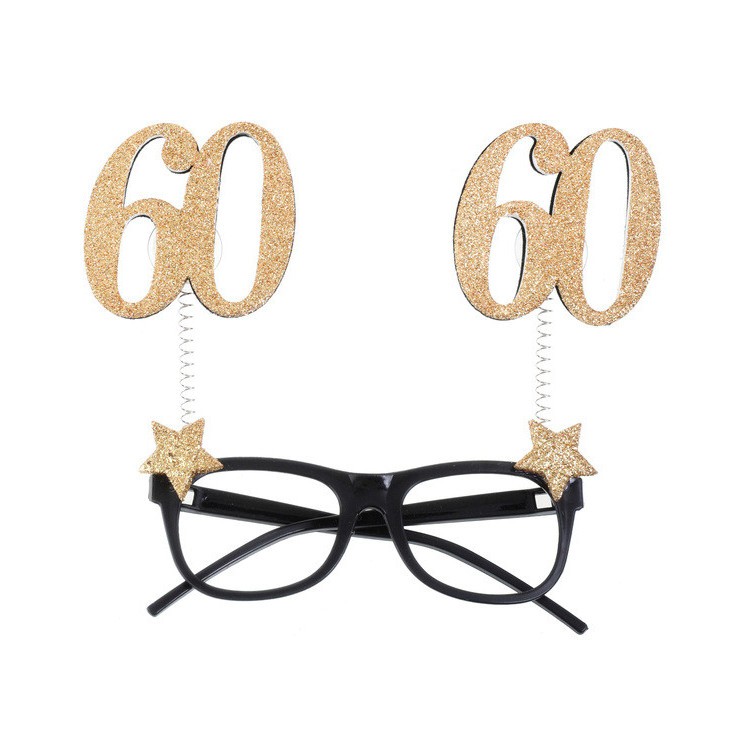 Glittriga glasögon 60 År