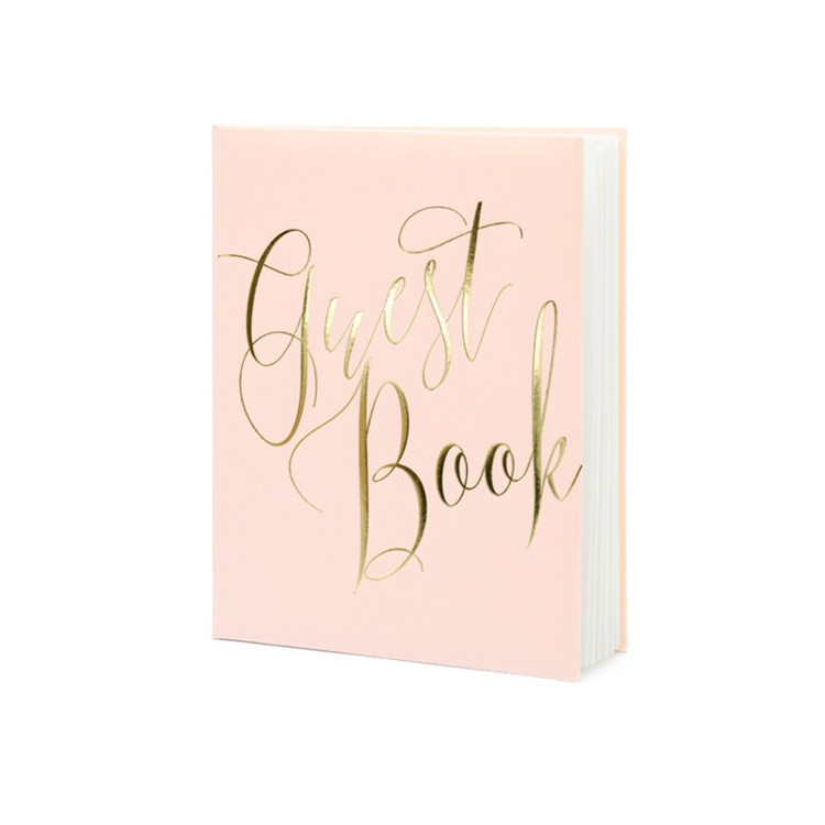 Gästbok Puderrosa