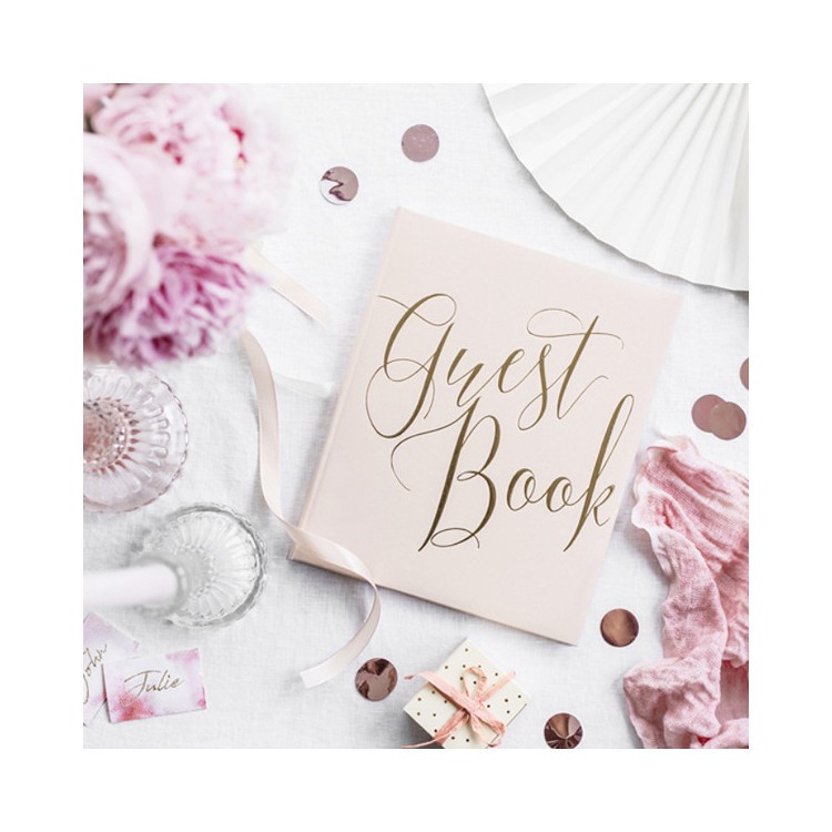 Gästbok Puderrosa bild 2
