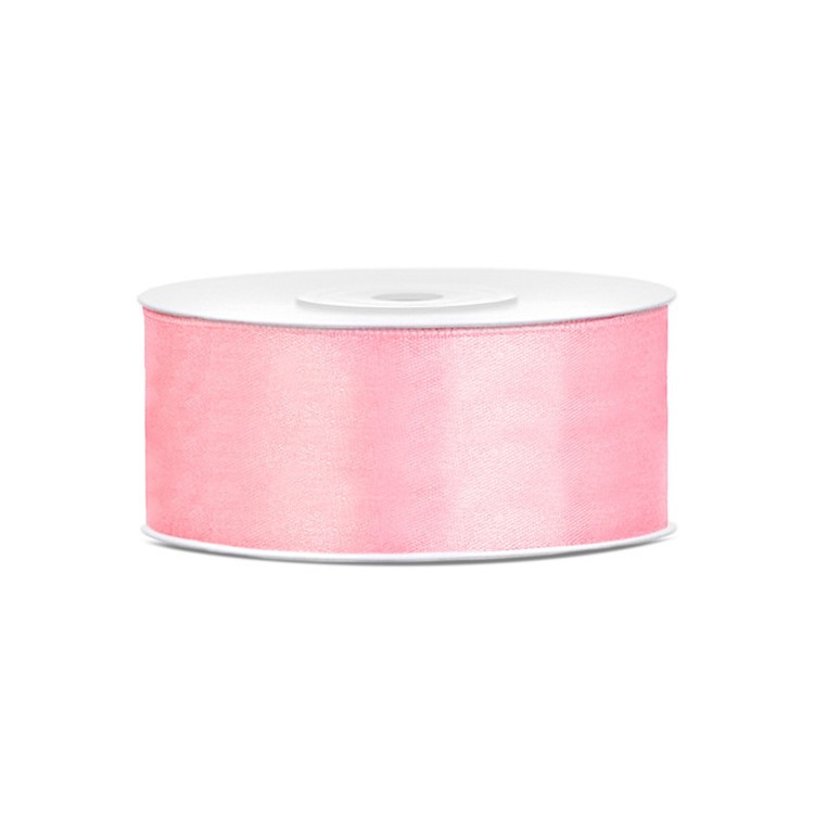 Sidenband, Satinband Rosa 25mm