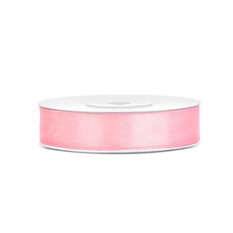 Sidenband, Satinband Rosa 12 mm