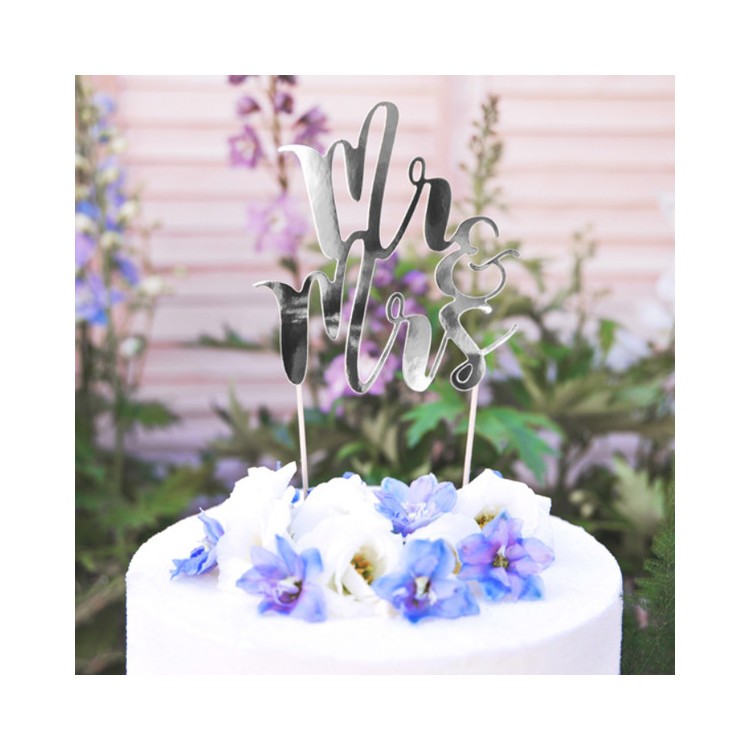 Tårtdekoration MR & MRS