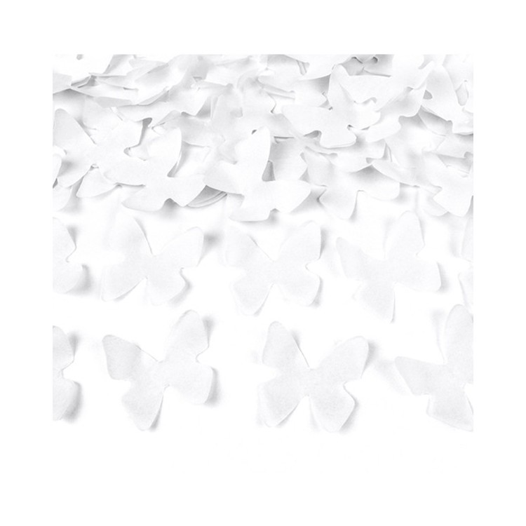 Konfettikanon Vita Fjärilar bild 2