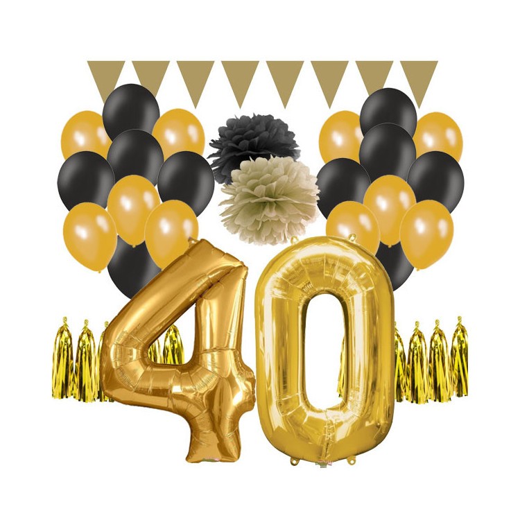 Dekorationskit 40 år Guld