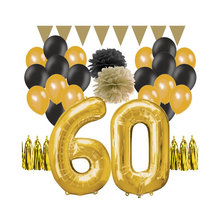 Dekorationskit 60 år Guld