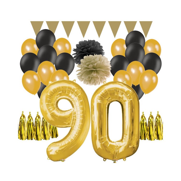 Dekorationskit 90 år Guld