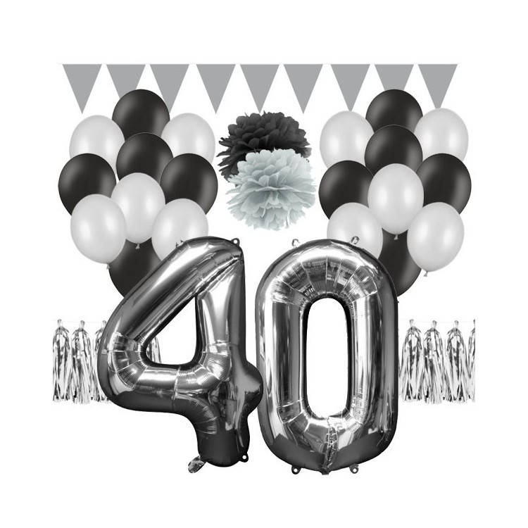 Dekorationskit 40 år Silver