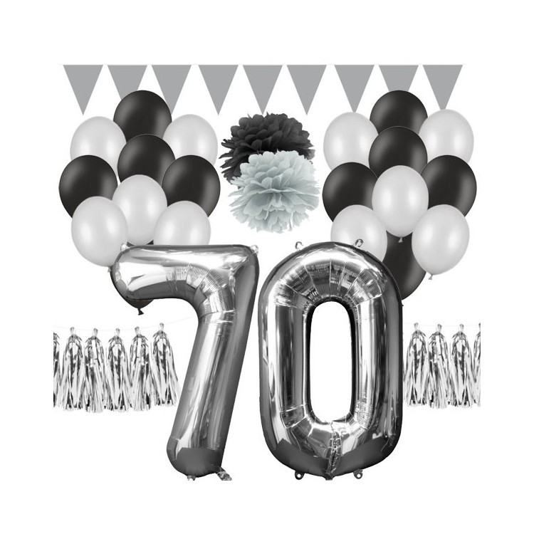 Dekorationskit 70 år Silver