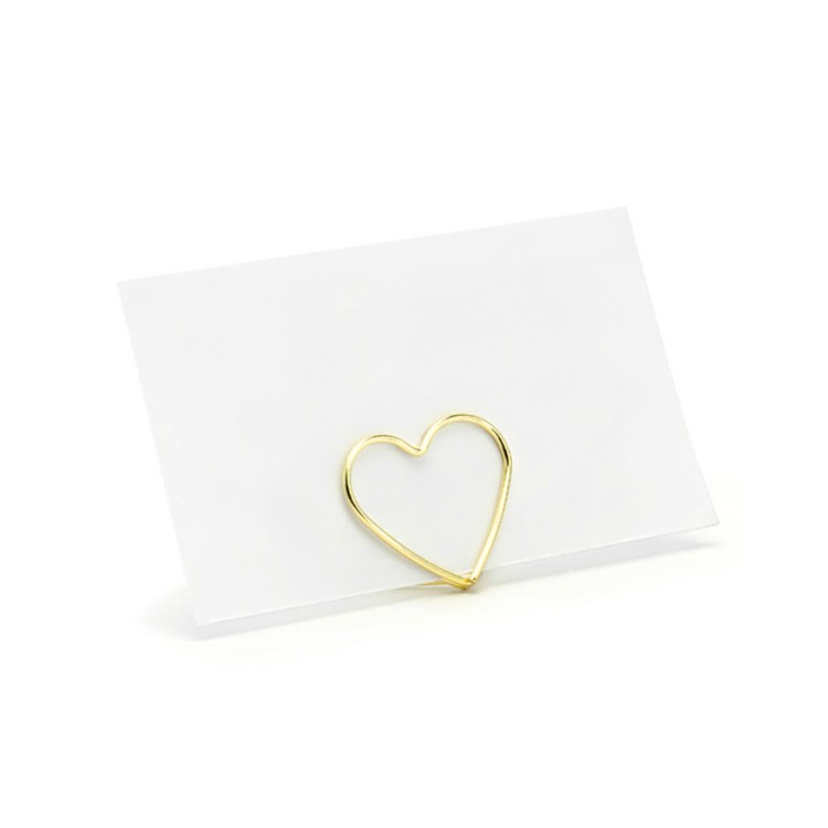 Korthållare för placeringskort Guldhjärta