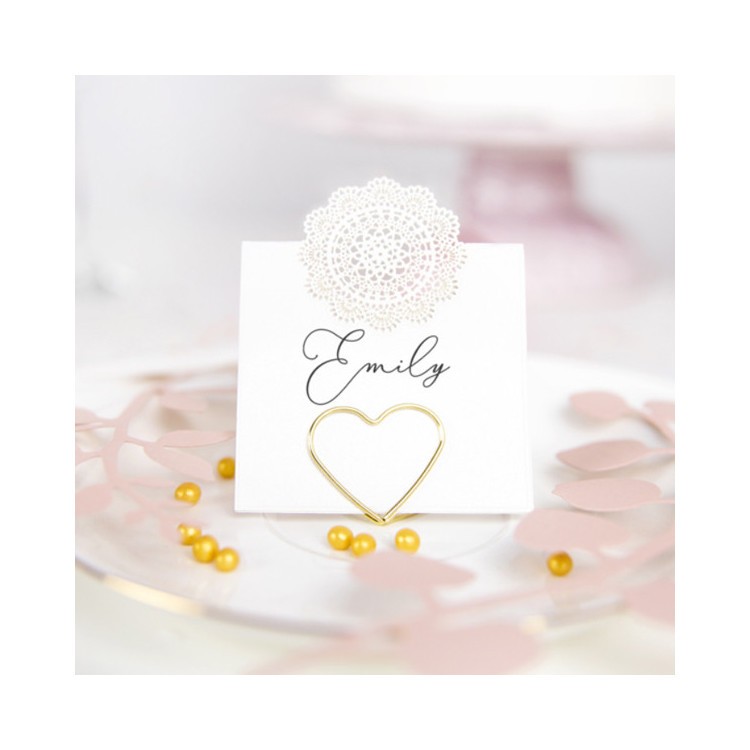 Korthållare för placeringskort Guldhjärta bild 4