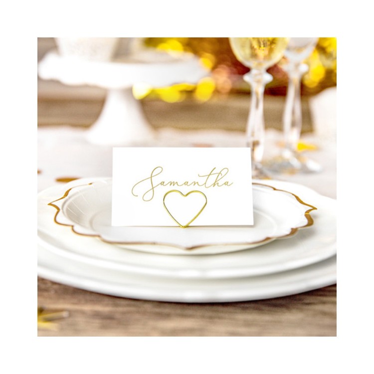 Korthållare för placeringskort Guldhjärta bild 2