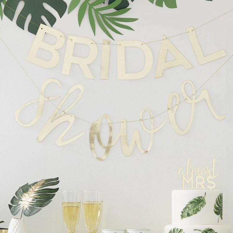 Vimpel Bakgrund "Bridal Shower"