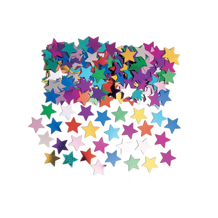 Konfetti Stjärna Multi