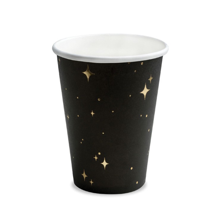 Pappersmuggar Svarta med Stjärnor bild 3