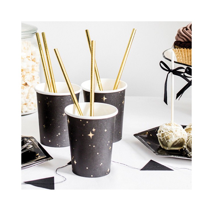 Pappersmuggar Svarta med Stjärnor bild 2