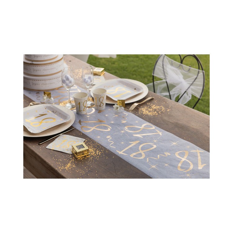 Bordslöpare 60 år Vit bild 2