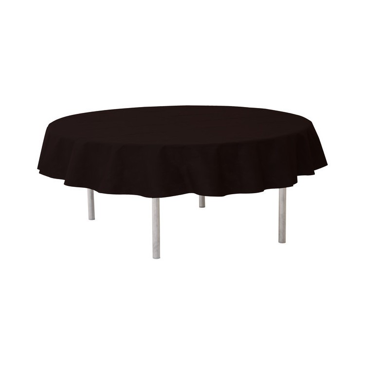 Rund Bordsduk Svart