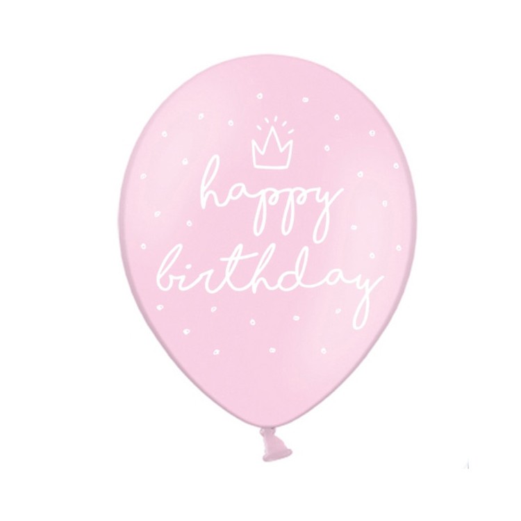 Ballonger Rosa Happy Birthday