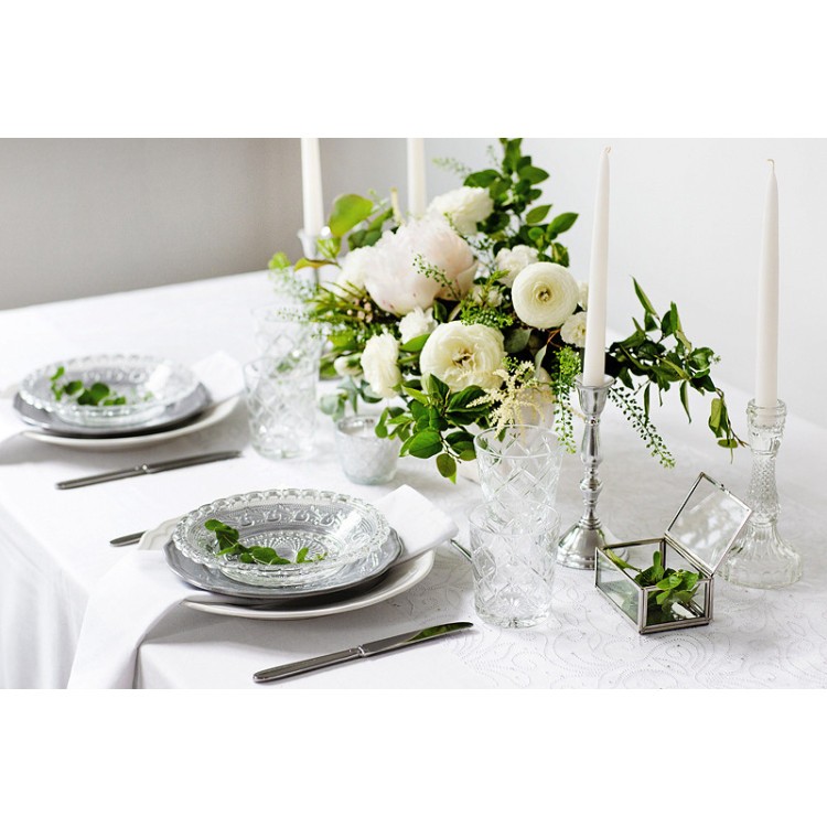 Tygservett 35 x 35 cm Vit bild 3