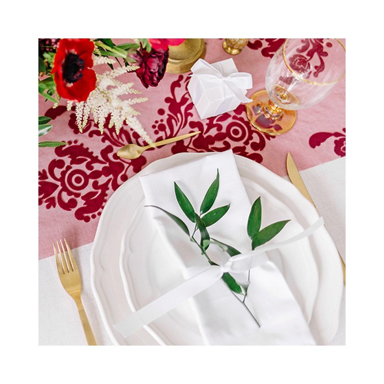 Tygservett 35 x 35 cm Vit