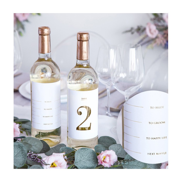 Bordsnummer Etiketter