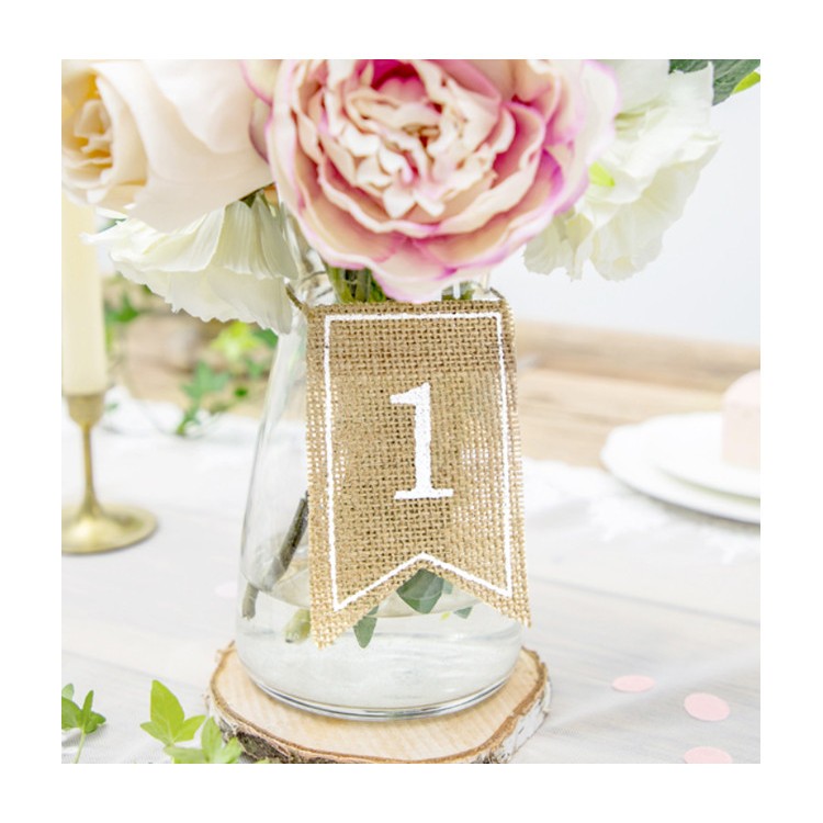 Bordsnummer Juteflaggor bild 2