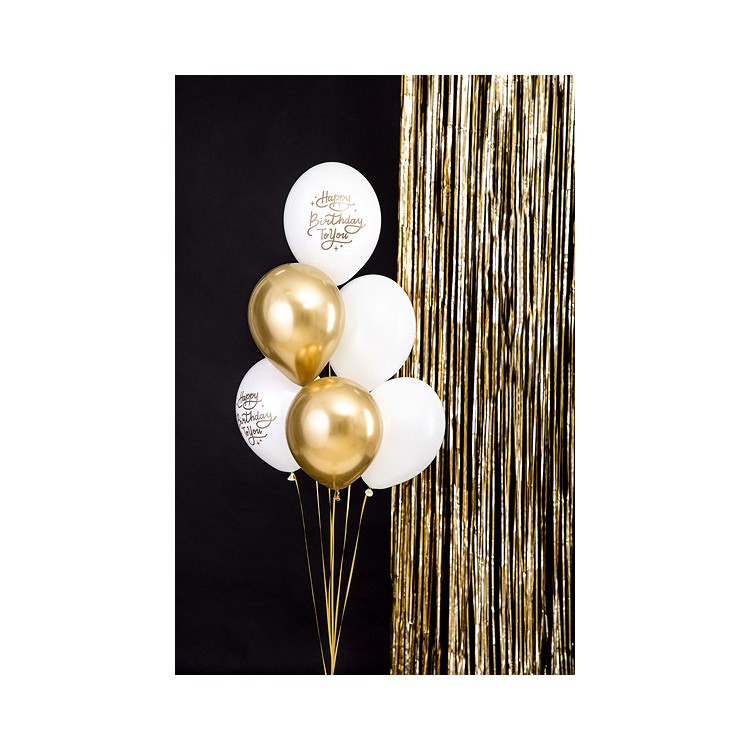 Ballonger Happy Birthday Guldmix bild 2