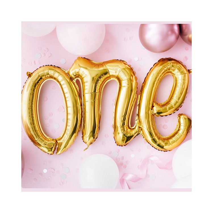 Folieballong "One" Guld