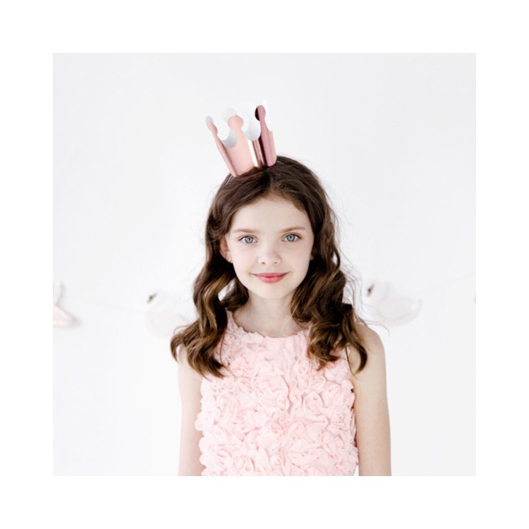 Party Krona Roséguld 6-pack bild 2