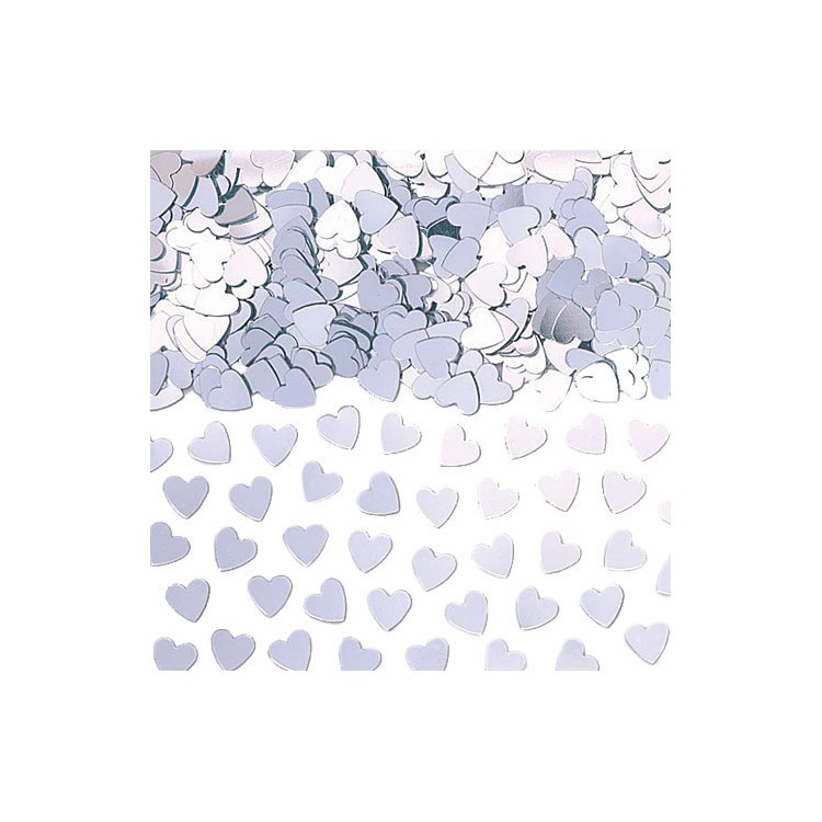 Konfetti Hjärta silver