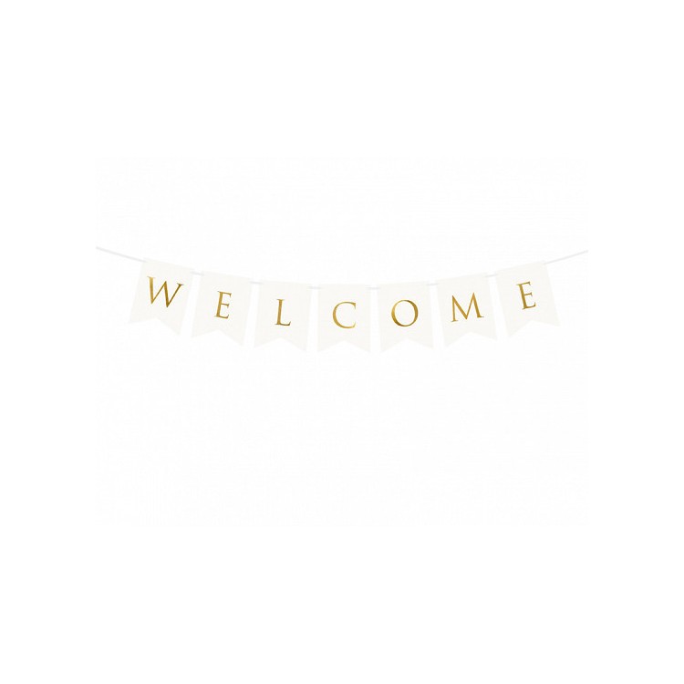 Vimpel "Welcome" Vit