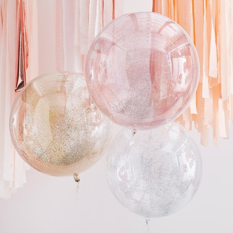 Metallics Orb Glitter Ballonger