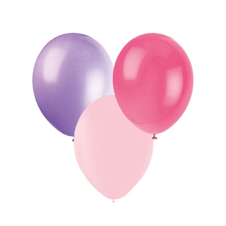 Ballonger Mörkrosa, Lila, Rosa