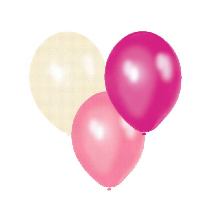 Ballonger Cream, Rosa, Mörkrosa