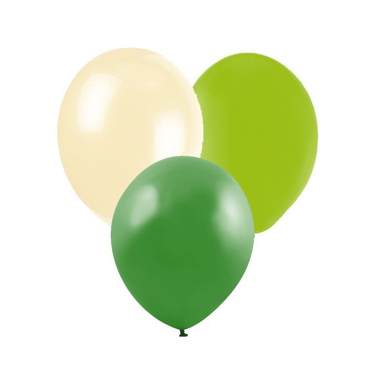 Ballonger Grön, Lime och Cream