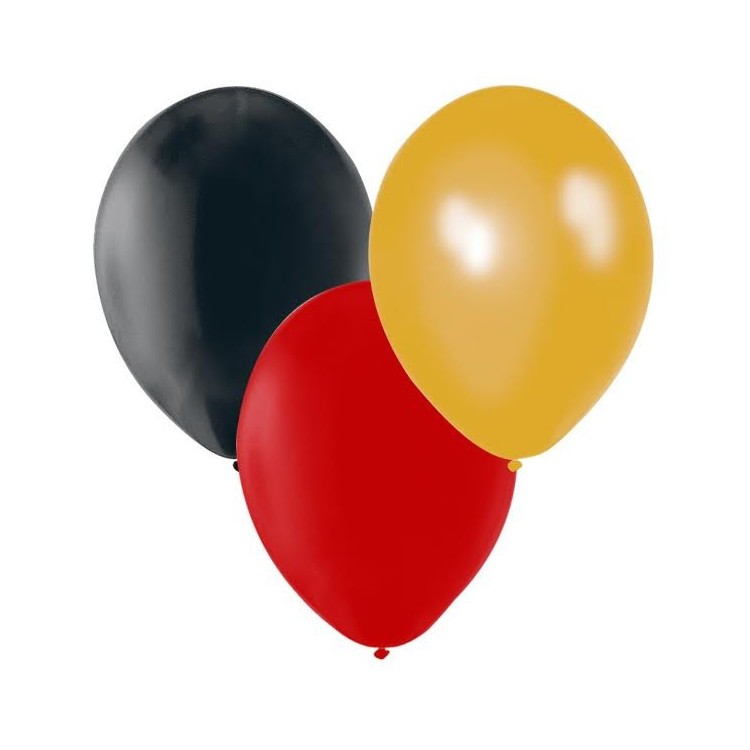 Ballonger Svart, Röd, Guld