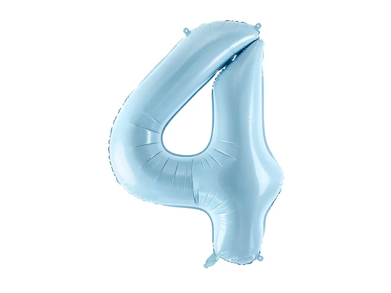 Sifferballong 0-9, pastellblå 86cm bild 6
